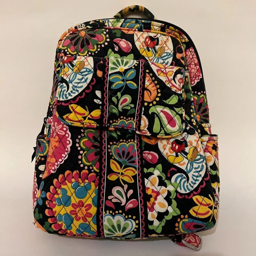 Vera Bradley Disney Midnight with Mickey Small Backpack - Picture 1 of 11